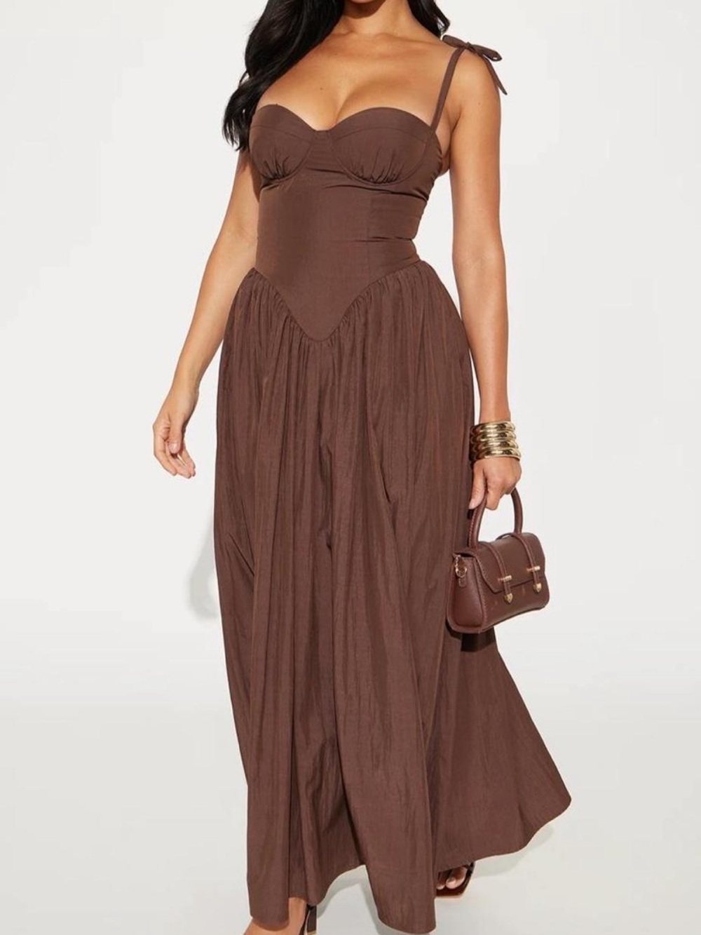 Fashion Nova! Brown Maxi Dress w/ pockets